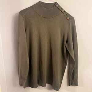 Calvin Klein  Green Turtleneck Sweater